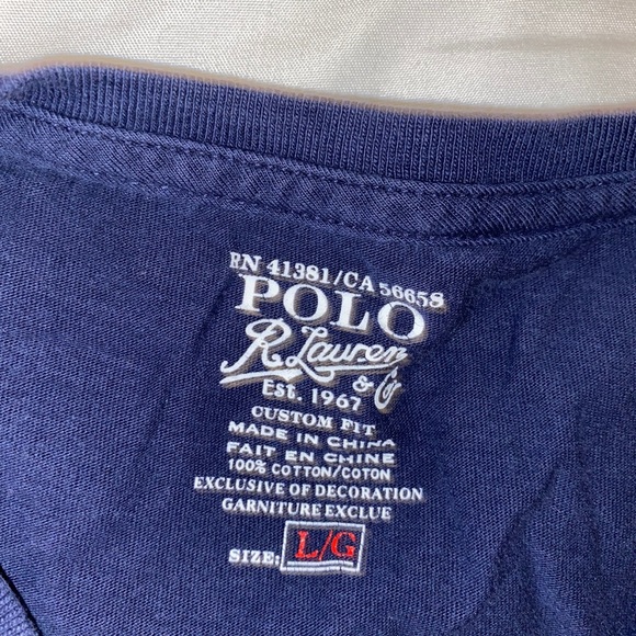 SOLD POLO navy blue shirt - Picture 2 of 2